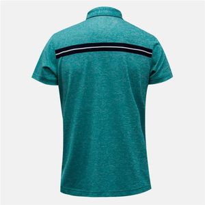 T-shirt d'été pour hommes 100% coton pour polos, multicolore, respirant, à manches longues et à revers, avec design solide, en tricot tendance. - Product Image 2