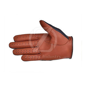 Gants de conduite en cuir de haute qualité pour voiture avec sangle de poignet réglable et antidérapants toutes saisons – Meilleure conception, faible MOQ, vente chaude - Product Image 4
