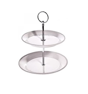 Soporte de aluminio para pastel, accesorio para fiesta de cumpleaños y boda, venta al por mayor - Product Image 1