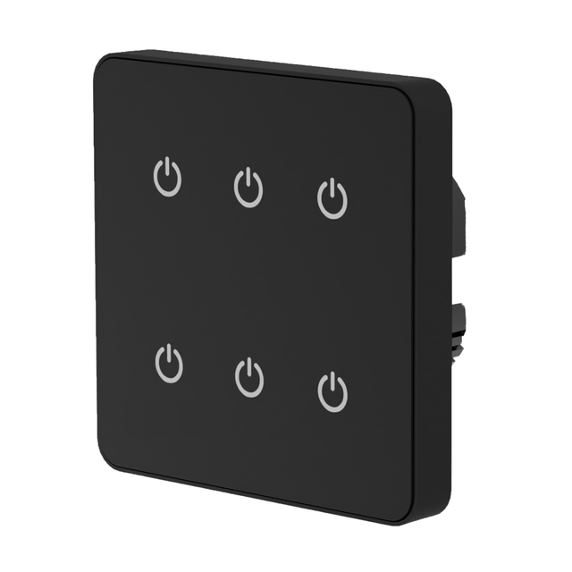Xiantai Smart 6-Gang Touch Light Switch SL-1015 | Smart Home Wall Switch with Front of Panel Mounting | OEM/ODM Available