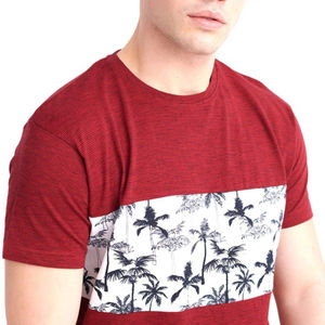 T-shirts à col rond surdimensionnés en coton épais pour hommes, respirants, manches courtes, couleur pure, respectueux de l'environnement - Product Image 3