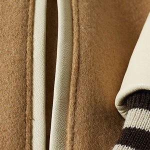 Veste en cuir décontractée pour homme, tendance streetwear, style hip-hop, col montant, broderie en chenille, imperméable, vente chaude - Product Image 6