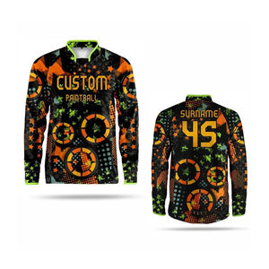 เสื้อเพนท์บอลมืออาชีพ แขนยาว ระบายอากาศได้ดี ผ้าเบา น้ำหนักเบา รับสกรีนโลโก้ทีม เหมาะสำหรับการเล่นเพนท์บอลกลางแจ้ง - Product Image 1