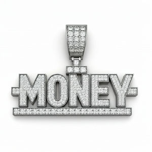 Estrella polvo dinero joyería religiosa plata esterlina colgante laboratorio crecido diamante chapado en oro estilo Hip Hop fiestas encantos - Product Image 1