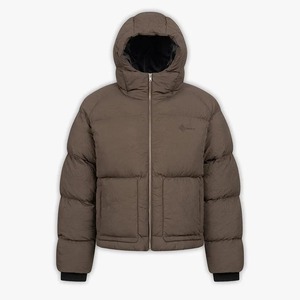 Nuevas chaquetas acolchadas negras para hombre con cuello levantado, ropa informal suelta con capucha, cremallera completa, lona de algodón de invierno - Product Image 1