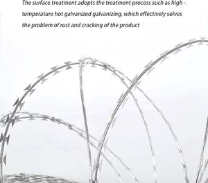 Bobines de clôture en <span class=keywords><strong>fil</strong></span> <span class=keywords><strong>barbelé</strong></span> - Barrière anti-escalade et anti-vol en acier galvanisé - Alternative au <span class=keywords><strong>fil</strong></span> <span class=keywords><strong>barbelé</strong></span> et au <span class=keywords><strong>fil</strong></span> concertina - Product Image 1