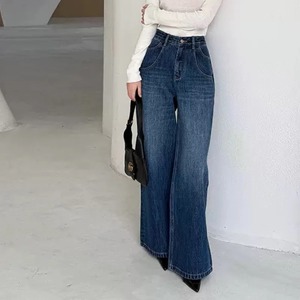 Nouveau pantalon décontracté en denim lavé uni 100% coton biologique Premium pantalon pour femme Design élégant personnalisé pantalon respirant - Product Image 5