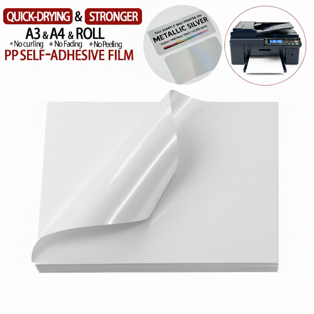 YISHU Acrylic Adhesive Polyester/Plastics/PET Waterproof Tear Resistant Customizable Die Cut Adhesive Stickers for Masking Use