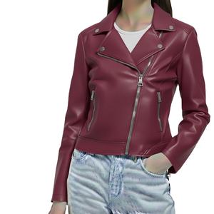 Veste d'hiver sur mesure, nouveau style, cuir véritable de qualité supérieure, col montant uni, fermeture éclair, toutes tailles, coupe luxueuse pour femmes - Product Image 5