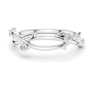 Elegante Anillo de Diamantes de Laboratorio para Mujer, 0.04 CT, Diamantes de Laboratorio VVS-VS-EF, Oro de 18K, 14K, 10K y Plata 925, Oro Rosa, Amarillo, Blanco - Product Image 2