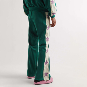 Oem Customized Cross <b>Stack</b> Flare Sweatpant's Men <b>Jogger</b> Track Sweat Pant's Custom Logo Trousers Men's Pants - Product Image 3