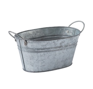 Jardinière de fleurs galvanisée en fer nouvellement conçue avec poignée en corde pour la maison jardin plantes succulentes herbes jardinières de fleurs - Product Image 6