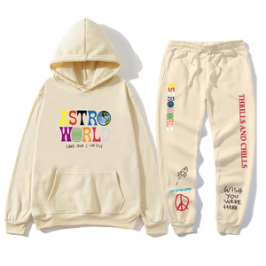 Unisex hecho a medida 2 uds otoño liso teñido pulóver chándales para niños pequeños Boutique Jogger ropa conjunto Logo con capucha. - Product Image 6