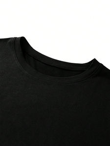 Camisetas de poliéster 100% para hombre de último diseño, camisetas de poliéster lisas personalizadas, tela de punto - Product Image 6