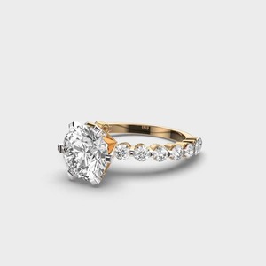 IGI Certified Cvd Lab Grown Created Diamond Solid Gold Oval Cut Anillo de compromiso Joyería para mujeres - Product Image 4