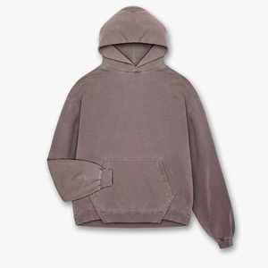 Sudaderas con capucha de gran tamaño con logotipo personalizado, Sudadera con capucha de lavado ácido 400GSM, tela de algodón Vintage de rizo francés con capucha - Product Image 1