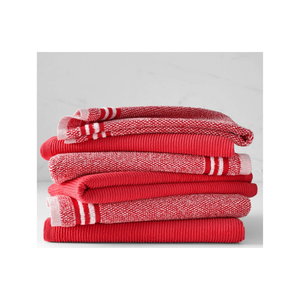 Meilleur Prix 100% Coton Brodé À La Main 18x28 180 GSM Biodégradable À Séchage Rapide Recyclable En Gros Golf Rougeâtre Torchons - Product Image 1