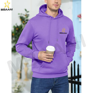 Sweat-shirts à capuche pour hommes et femmes en couleur violet clair - Product Image 4