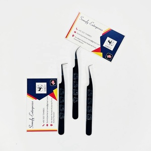 Somofy Enterprises New Arrival Stainless Steel High Quality Professional Precision Durable 10mm Length Smooth Eyelash Tweezers - Product Image 5