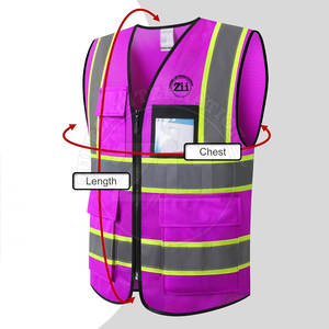 Chaleco de Seguridad Reflectante de Alta Visibilidad, Nuevo, con Logotipo, ANSI Clase 1, Impermeable, con Luz LED Intermitente, Transpirable, Ligero, Material Duradero - Product Image 6