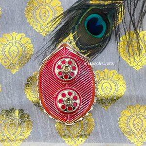 Kumkum หลากสีนักออกแบบที่สวยงามหลากสีนักออกแบบของ Chawal thali ลายแผ่นเสียง thali สำหรับงานแต่งงาน, Puja, haldi, mehindi, การตกแต่ง - Product Image 2