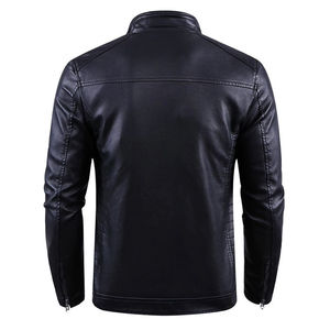 2025 automne/hiver nouveau pull de luxe hommes mode tricoté en cuir noir vestes haut de gamme hommes doux et chaud veste pour hommes - Product Image 2