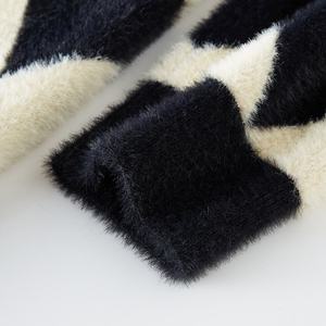 Suéteres Personalizados con Logotipo OEM y ODM para Hombre, Suéter de Punto Jacquard de Manga Larga, Suéter de Punto de Algodón de Diseño, Cárdigan de Invierno para Hombre - Product Image 5