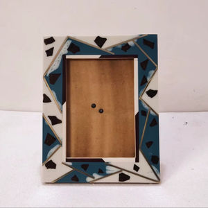 Cadre photo carré en bois massif écologique A4 8x10 Noyer Bois dur Art mural rustique pour mariage/anniversaire - Product Image 1