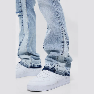 กางเกงยีนส์ผู้ชายไซส์ใหญ่สไตล์ใหม่แบบลำลองและกางเกงยีนส์ HIGH STREET - Product Image 2