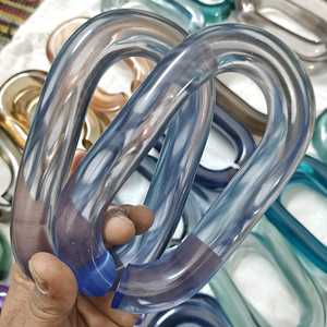 Cadena de Eslabones Grandes de Resina, Estilo Vintage, Color, Eslabones Redondos Grandes y Gruesos de Resina Acrílica, Arte de Pared, Todos los Colores Disponibles - Product Image 1