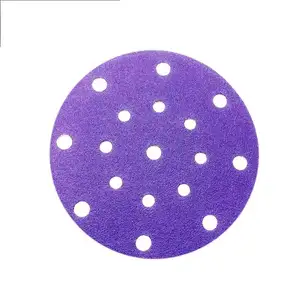 Grinder Backing Car Paint Sandpaper Purple Ceramic Abrasive PSA Coated Automotive Sand Paper Disks Sanding Disc