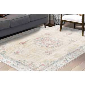 Tapis turc aux tons doux : Décoration antique, salon, bureau, tapis imprimé, tapis en chenille - Product Image 2
