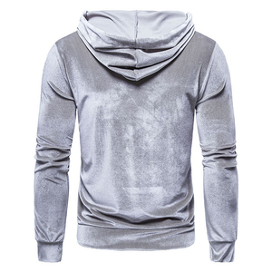 Sudadera con capucha de terciopelo para hombre de alta calidad con bolsillo Jersey multicolor Sudadera con capucha de invierno cálida ajustada con servicio OEM - Product Image 2