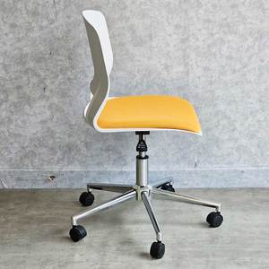 Traditional/Modern Ergonomic Office <b>Chair</b> with White Trim & Adjustable Headrest (Foam & PU Leather) - Product Image 6