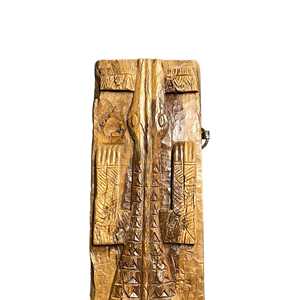 Panel Decorativo de Madera Hecho a Mano con Diseño Ancestral de Naga - Product Image 2