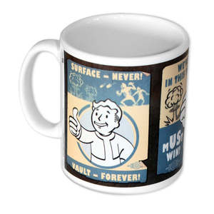 For Fallout ODM Stoneware Mug with Vault Poster 600ml Capacity <b>Microwave</b> Safe Classic Design Style Eco-Friendly Feature for - Product Image 1