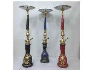 Narguilés Farida en laiton massif trois niveaux shisha lounge premium égyptien grand narguilés - Product Image 6