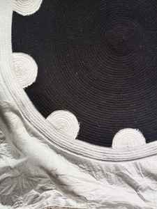 Cotton Rope Placemats Modern Floral Pattern <b>Rugs</b> Carpets Eco-Friendly Stain-Resistant Pet-Friendly Anti-Bacteria Non-Slip - Product Image 3