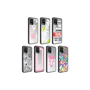 Étui de téléphone Vivo Y33S/Y21S à motif miroir de luxe, coque en silicone TPU brillante avec protection de l'appareil photo, modèle compatible Plus - Product Image 3