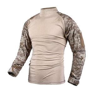 Camiseta Táctica de Manga Larga para Hombre, de Algodón y Poliéster, para Uso en Exteriores, Diseño Personalizado OEM, Resistente al Viento - Product Image 3