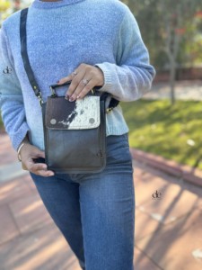 New Design Sling Bag Genuine Leather <b>Handbag</b> Gypsy Boho Hair on Hide Fur Vintage Handmade Western Style Bag Multi Uses Bags - Product Image 5