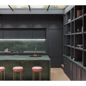 Composición de losa grande de cristal de cuarzo moderno, duradero e impermeable Emerald - Product Image 6