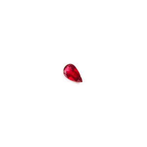 Rubis naturel de Bangkok, pierre précieuse en vrac, 6 carats, formes poire calibrées, taille émeraude, poli et traité thermiquement - Product Image 4