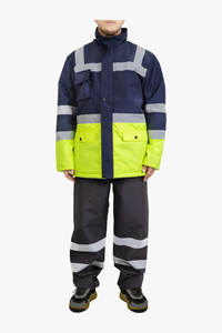 High Visibility Customizable Workwear Vest Breathable Comfortable Jacket Reflective <b>Strips</b> Fast Shipping Bulk Supply - Product Image 2