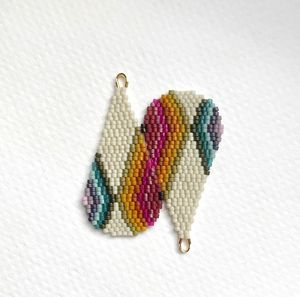 Boucles d'oreilles perlées colorées faites à la main pour femmes Unique perle de rocaille longue frange accessoire de mode personnalisable - Product Image 4