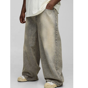 Factory Men's Baggy <b>Jeans</b> Men Custom Baggy Denim <b>Jeans</b> for Men Vintage Faded <b>Jeans</b> Pants high quality baggy <b>jeans</b> men wear - Product Image 4