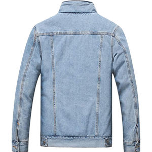 Hiver Mode Mens Jean Jacket Outwear Jackets Trendy Warm Fleece Thick Denim Jacket Wool Men Denim Coat - Product Image 2