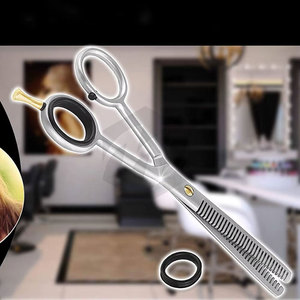 Tijeras de Entresacar Cabello de la Mejor Calidad, 32 Dientes, Acabado Mate, con Reposadactos Ajustable para un Entresacado Preciso en Salones de Belleza - Product Image 6