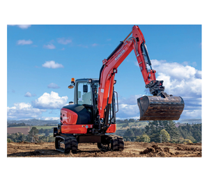 Nouvelle excavatrice Kubota U55-4 à vendre, équipée d'un moteur de 47,6 chevaux, d'un poids opérationnel de 11993 lb et d'un pince hydraulique. - Product Image 6
