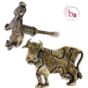 ลูกบิดลิ้นชักประตูทำจากเหล็กหล่อแบบโบราณใช้มือจับสำหรับตู้เสื้อผ้าตู้เสื้อผ้าเฟอร์นิเจอร์รูปสัตว์ - Product Image 2